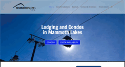 Desktop Screenshot of mammothslopeslodging.com